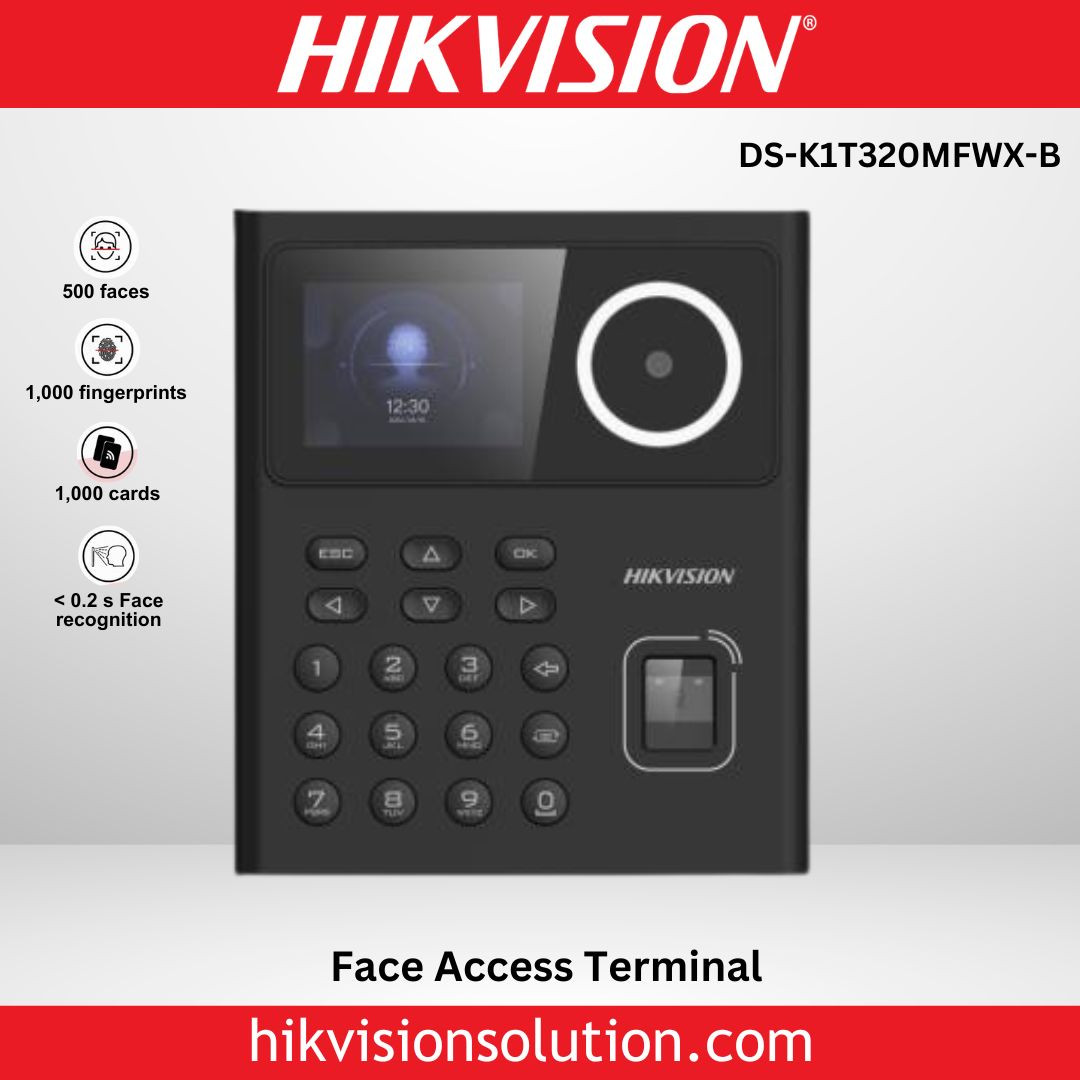 Hikvision DS-K1T320MFWX-B Face Access Control Cloud Time Attendance System